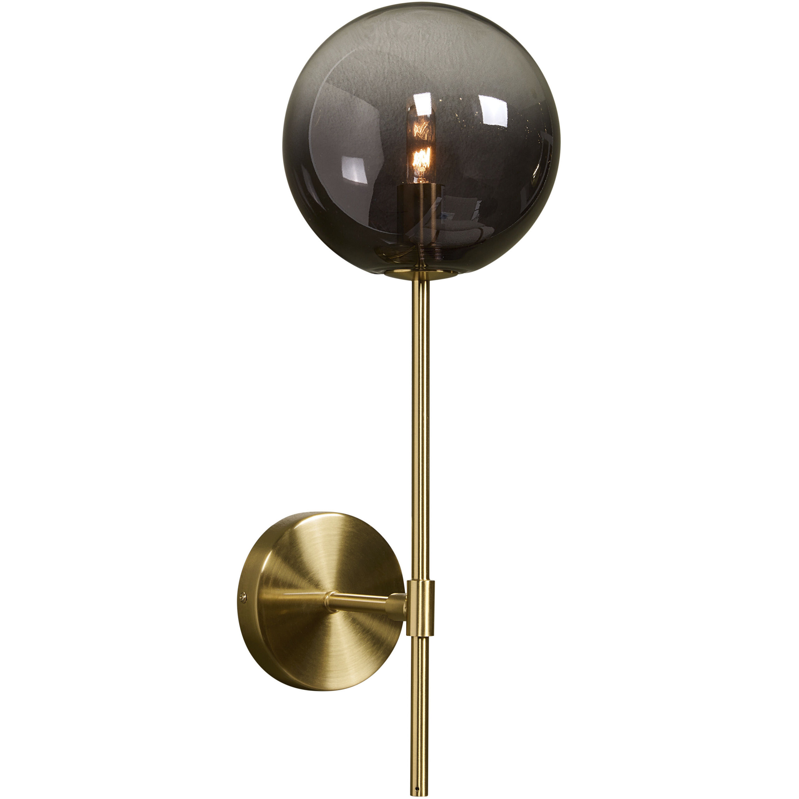 Izora LED 7 inch Brass / Smoke Grey Ombre Sconce Wall Light